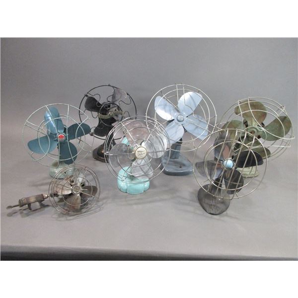 7 Antique Electric Fans- No Cords