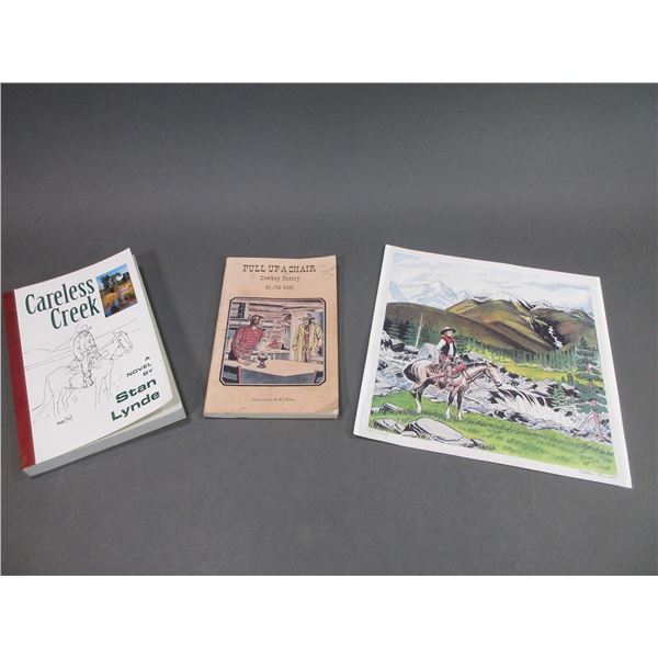 "Careless Creek" A Novel By Stan Lynde- 288 Pages- 9" X 6"- Jim Ross Cowboy Poetry Book- "Pull Up A 