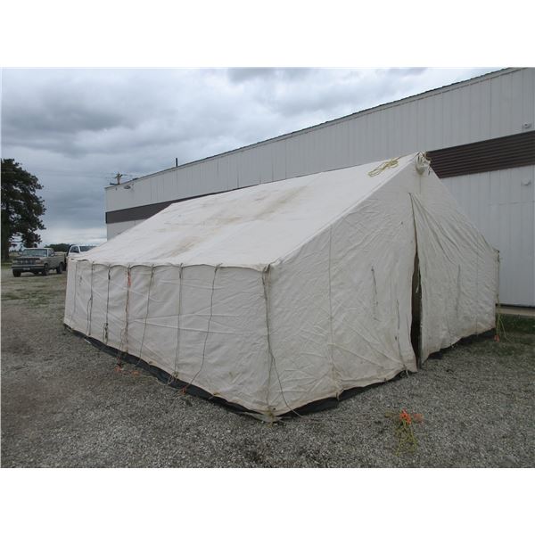 16' X 20' X 5' Walls Outfitter Tent- Internal Frame- Extra Frame Work- Pretty Good Condition