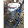 Image 1 : Evinrude 9.9 HP Boat Motor- Good Compression- Stand With Wheels