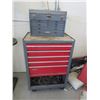 Image 1 : Upright Craftsman Tool Box On Wheels- Full Of Tools And Misc.