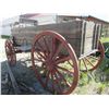 Image 4 : Covered Wagon- Tongue With Evener- Good Heavy Duty Wheels- Large Chuck Box- 3 Storage Boxes- Seat- S