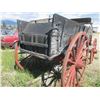 Image 3 : Covered Wagon- Tongue With Evener- Decent Wheels- Large Chuck Box- Seat- Storage Box On Front Of Wag