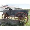 Image 5 : Covered Wagon- Tongue With Evener- Decent Wheels- Large Chuck Box- Seat- Storage Box On Front Of Wag