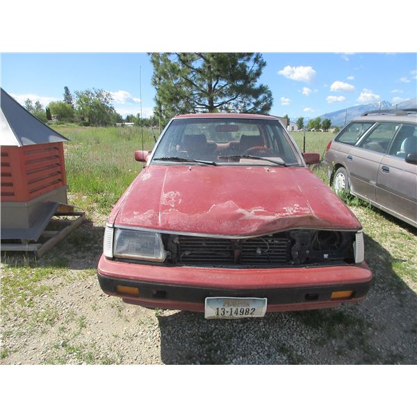 1985 Nissan Stanza Car- Runs And Drives- Rough Shape- Needs A New Battery- Standard- Shows 78869 Mil