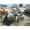 Image 3 : Aluminum Blue Star Boat And Trailer- 7.5 HP Elgin Motor With Compression- Seats- Gas Tank- Oars- 13'