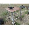 Image 1 : Welding Table On Wheels- Vice- Anvil- 34"H X 34"W X 29"D