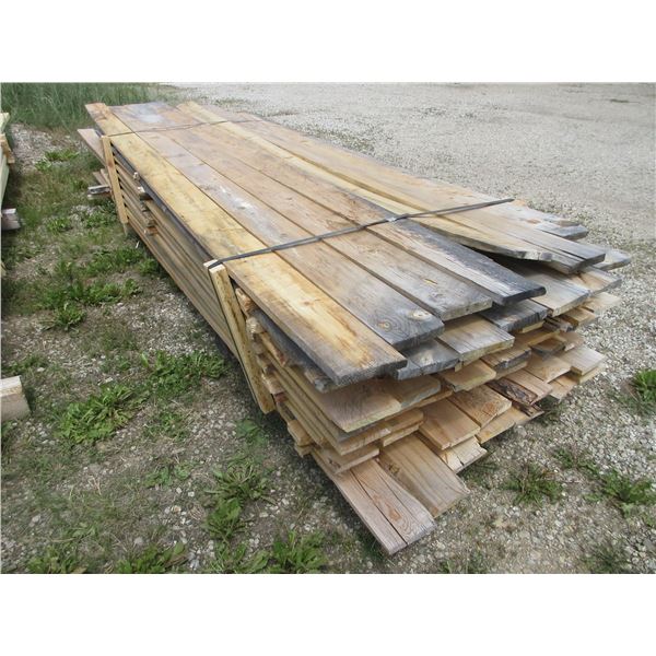 Approximately 70 1X6 Of Rough Cut Lumber- 10'-15'L
