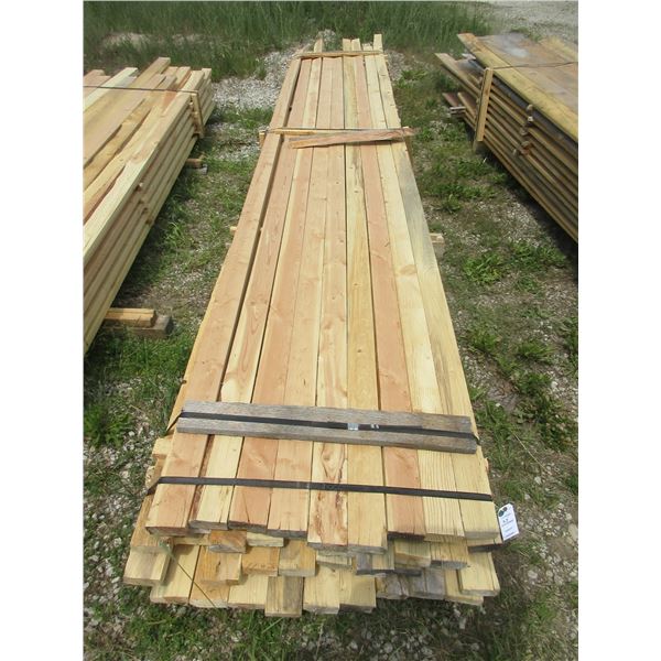 Approximately 35 2X4 Of Rough Cut Lumber- 16'-18'L