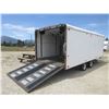 Image 2 : 2001 Charmac Snow Sport V Nose Snowmobile Trailer- 26.5' X 8.5'- Tandom Axle- Rear Ramp Door
