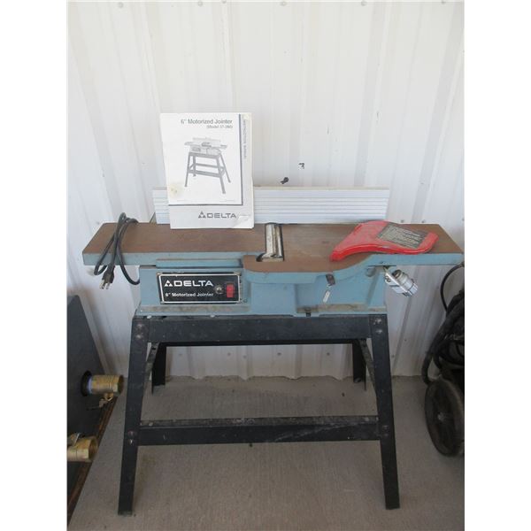 Delta 6" Motorized Jointer- Manual- Works- Good Condition