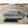 Image 2 : Small Single Axle Bumper Pull Trailer- Good Rubber- Pulls Good- 5.5' X 4'- No Title