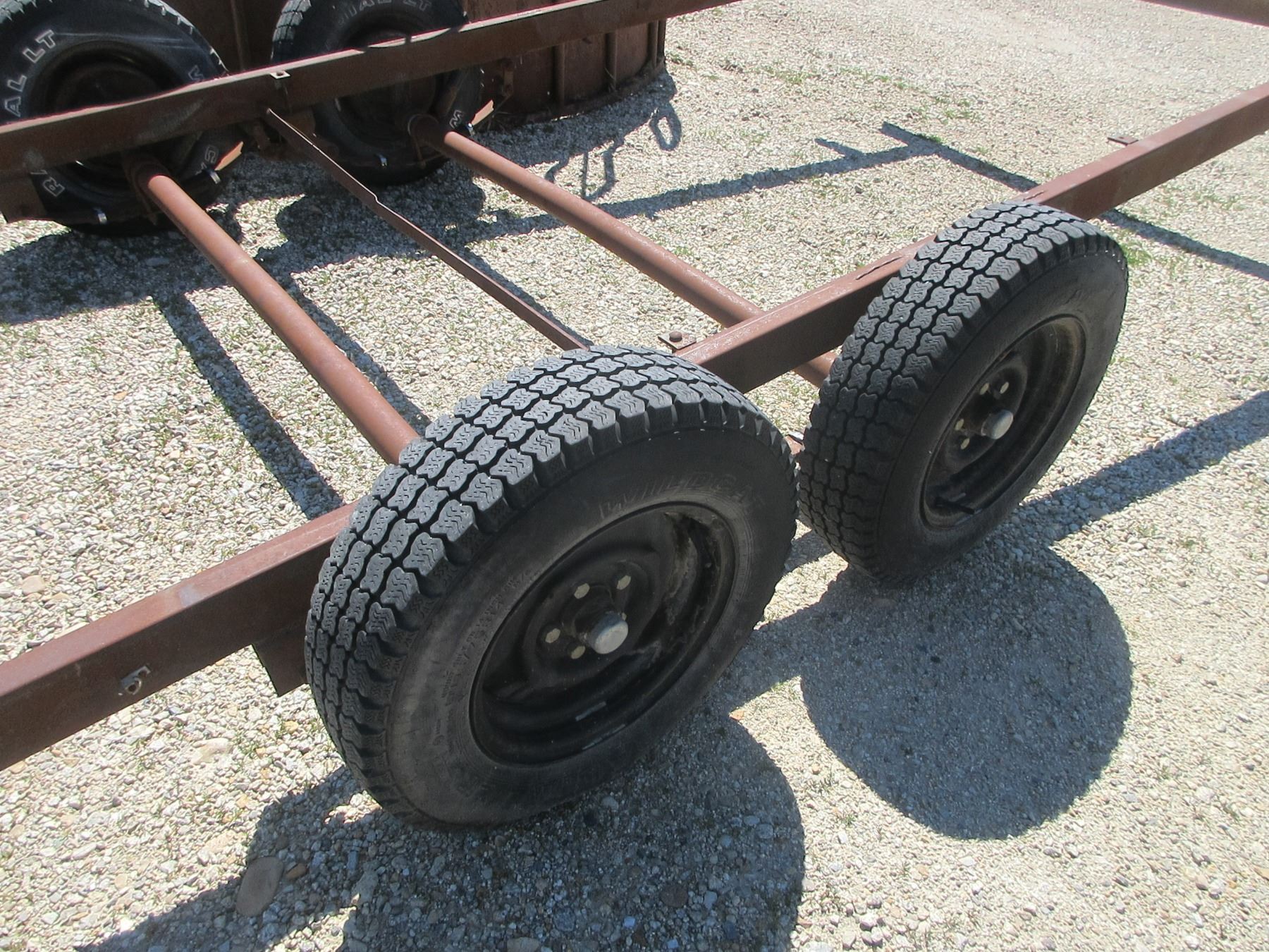 Tandem Axle Bumper Pull Flatbed Trailer 20' X 6' No Lights No Deck