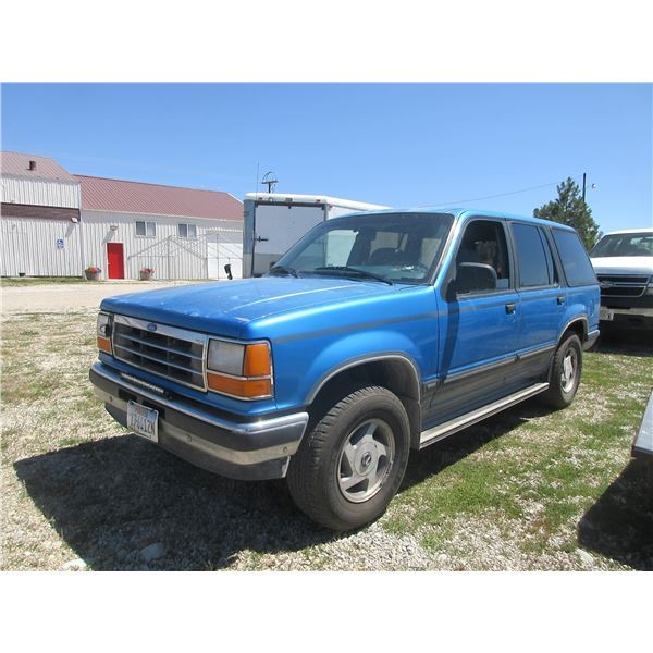 1992 Ford Explorer 4X4 SUV- Shows 68,405 Miles- Runs And Drives Good