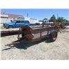 Image 1 : Rubber Tired PTO Manure Spreader- Was Told It Works- Decent Floor- 8.5'L X 4.5'W- Fair Condition