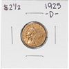 Image 1 : 1925-D $2 1/2 Indian Head Quarter Eagle Gold Coin