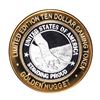Image 1 : .999 Silver Golden Nugget Las Vegas $10 Limited Edition Casino Gaming Token