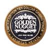 Image 2 : .999 Silver Golden Nugget Las Vegas $10 Limited Edition Casino Gaming Token