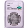 Image 1 : 1878-CC $1 Morgan Silver Dollar Coin NGC MS64 CAC