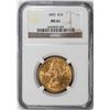 Image 1 : 1893 $10 Liberty Head Eagle Gold Coin NGC MS61