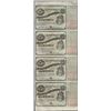 Image 1 : Uncut Sheet of (4) State of Louisiana Baby Bond Obsolete Notes