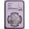 Image 1 : 1880-O $1 Morgan Silver Dollar Coin NGC MS62