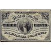 Image 1 : March 3, 1863 3 Cents 3rd Issue Fractional Currency Note