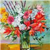 Image 2 : Lenner Gogli "Ornate Bouquet" Limited Edition Giclee On Canvas