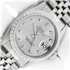 Image 1 : Rolex Men's Stainless Steel Diamond Datejust Wristwatch with Rolex Box