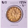 Image 1 : 1886-S $10 Liberty Head Eagle Gold Coin