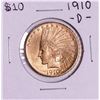 Image 1 : 1910-D $10 Indian Head Eagle Gold Coin