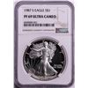 Image 1 : 1987-S $1 Proof American Silver Eagle Coin NGC PF69 Ultra Cameo