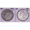 Image 1 : Lot of 1883-O & 1884-O $1 Morgan Silver Dollar Coins