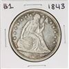 Image 1 : 1843 $1 Seated Liberty Silver Dollar Coin