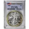 Image 1 : 1999 $1 American Silver Eagle Coin PCGS MS68 First Strike