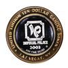 Image 2 : .999 Silver Imperial Palace Hotel & Casino Las Vegas $10 Limited Edition Gaming Token