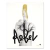 Image 1 : Padhia Avocado "Glitter Finger" Limited Edition Serigraph On Paper