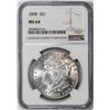 Image 1 : 1898 $1 Morgan Silver Dollar Coin NGC MS64