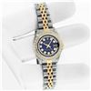 Image 3 : Rolex Ladies Two Tone Quickset Blue Diamond Datejust Wristwatch