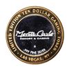 Image 2 : .999 Silver Monte Carlo Las Vegas, Nevada $10 Casino Limited Edition Gaming Token