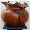 Image 1 : Afzelia Burl Hand Carved Vase (DEC-006)