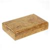 Image 2 : Solid Burl Box Handmade Rare Afzelia Wood  (DEC-135)