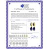 Image 2 : Genuine 10.60 ctw Sapphire Earrings 14KT Yellow Gold - REF-114Z5N