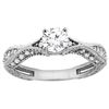 Image 1 : 0.75 CTW Diamond Ring 14K White Gold - REF-169V3R