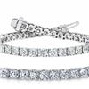 Natural 10.01ct VS2-SI1 Diamond Tennis Bracelet 18K White Gold - REF-1048X6W