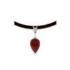 Image 1 : Genuine 13.01 ctw Ruby & Diamond Necklace 14KT White Gold - REF-42T4A