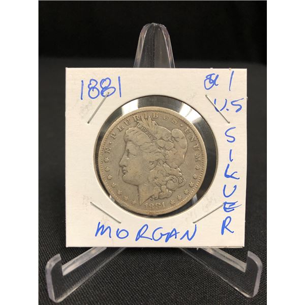 1881 US MORGAN SILVER DOLLAR