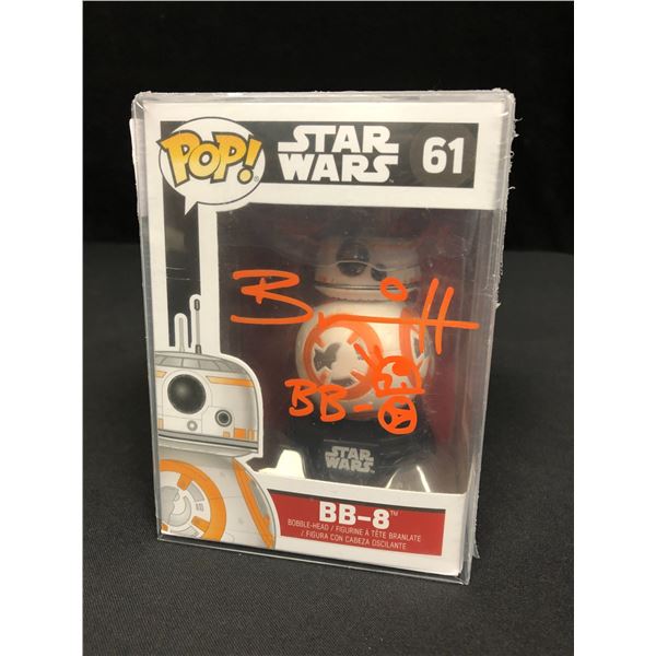 BRIAN HERRING SIGNED "STAR WARS" BB-8 FUNKO POP! VINYL FIGURE INSCRIBE "BB-8" W/SKETCH (PA COA)