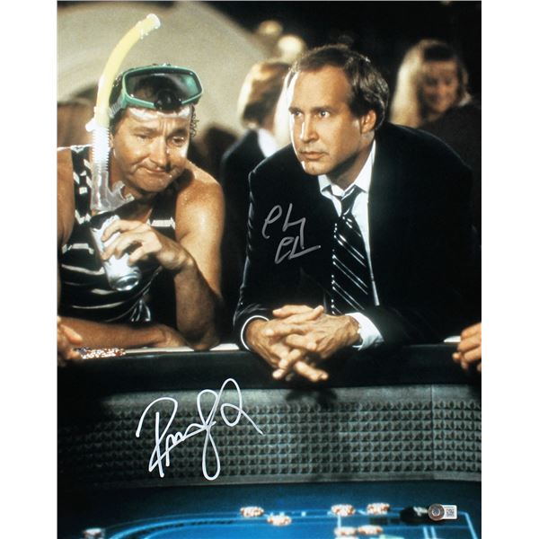 CHEVY CHASE AND RANDY QUAID DUAL-SIGNED 8X10 PHOTO (BECKETT COA)