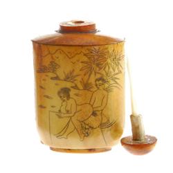 Kamasutra Chinese Bone Snuff Bottle (ANT-376)